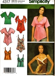4317 SASSY STRAPPY / SS EMPIRE SHAPED TOPS PATTERN 6-14